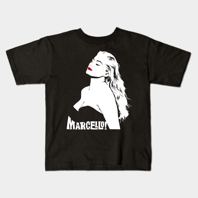 Marcello! (La Dolce Vita) Kids T-Shirt by mosgraphix